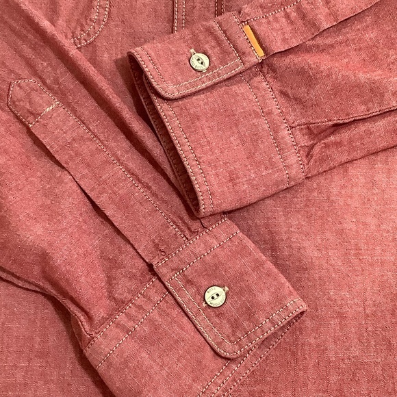 Hugo Boss Boss button down casual shirt size M EUC - Picture 7 of 15